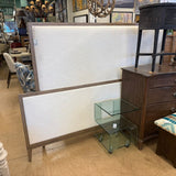 FABRIC WOOD BED KING