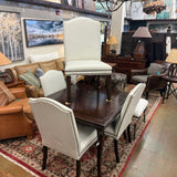 LEATHER DINING CHAIRS SET 4