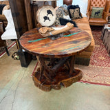 INLAY ROOTWOOD END TABLE