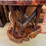 INLAY ROOTWOOD END TABLE