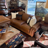 HANCOCK & MOORE LEATHER SOFA