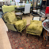THEO ALEXANDER CHAIR & OTTOMAN
