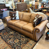 BERNHARDT LEATHER SLEEPER
