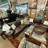 LEATHER SECTIONAL
