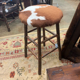 HIDE HICKORY BARSTOOLS PAIR