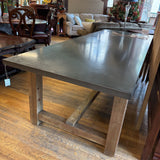 PB DINING TABLE ZINC TOP