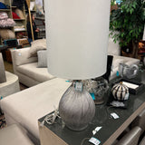 SILVER LEAF PRINT LAMP