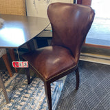 RICHMOND LEATHER DINING CHAIRS PAIR