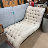 TUFTED CHAISE AS IS