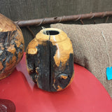 SIGNED ASPEN WOOD VASE