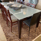 GLASS TOP DINING TABLE