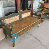 WOOD STORAGE BENCH
