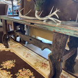 RUSTIC OXBOW SOFA TABLE