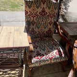 PRINT FABRIC ARMCHAIR