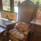CARVED WOOD CHAIR