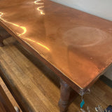 COPPER TOP RUSTIC TABLE