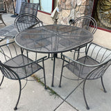 PATIO TABLE 4 CHAIRS METAL