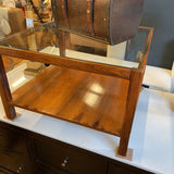 GLASS TOP COFFEE TABLE