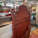 DARK RED WOOD BED TWIN
