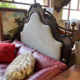 FABRIC WOOD BED KING