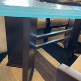GLASS TOP DINING TABLE