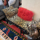 PRINT BENCH W 2 PILLOWS
