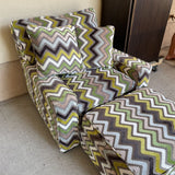 ZIG ZAG CHAIR & OTTOMAN