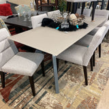 GLASS TOP DINING TABLE