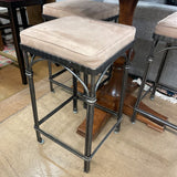 IRON BARSTOOLS PAIR