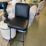 LEATHER BARSTOOLS PAIR