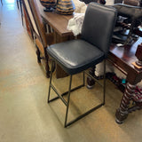 LEATHER BARSTOOLS PAIR