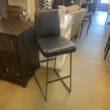 LEATHER BARSTOOLS PAIR