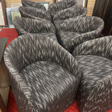 BERNHARDT ROLLER DINING CHAIR PAIR