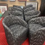 BERNHARDT ROLLER DINING CHAIR PAIR