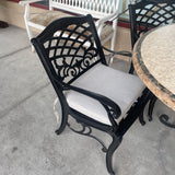 JEANNINE METAL OUTDOOR ARMCHAIRS PAIR