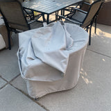 RH PATIO SWIVEL CHAIR W COVER