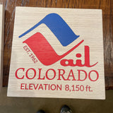 VAIL WOOD SIGN12"