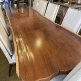 LIVE EDGE DINING TABLE 12'.10X44"