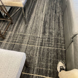 RUG BLACK W WHITE 12X16