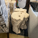 FAUX STUMP END TABLE