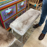 CB2 HIDE BENCH