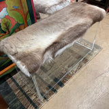 CB2 HIDE BENCH