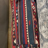 RUG 6X10.8 BURGANDY STRIPE W DIAMONDS