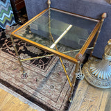 GLASS TOP END TABLE