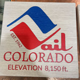 VAIL ELEVATION SIGN 12"