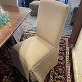 4 HANDS SLIPCOVER DINING CHAIRS PAIR