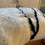 RH MEDHI SHAG RUG WHITE BLACK 10X14