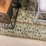 RUG WOOL SILK TAN MINT 8.10X12