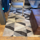 RUG RIZZY HOME SUFFOLK 8X10 TAN BROWN GEOMETRIC