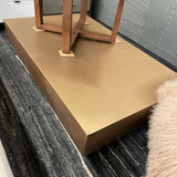 GOLD METAL COFFEE TABLE AS IS